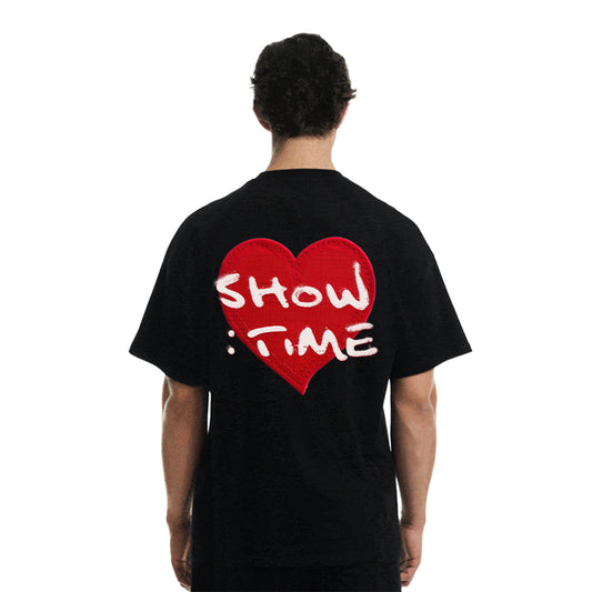 BIG HEART SHIRT - MIDNIGHT BLACK