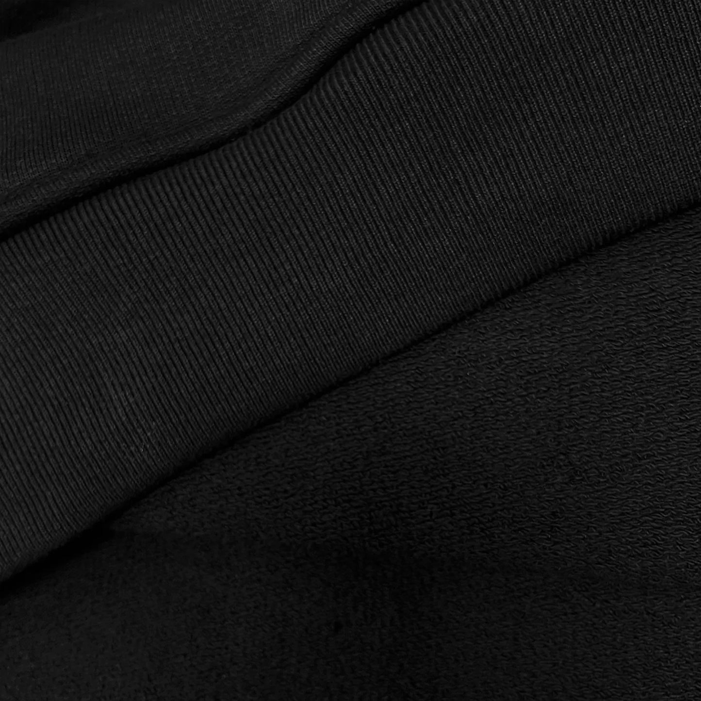 THE ZIPPED HOODIE - MIDNIGHT BLACK