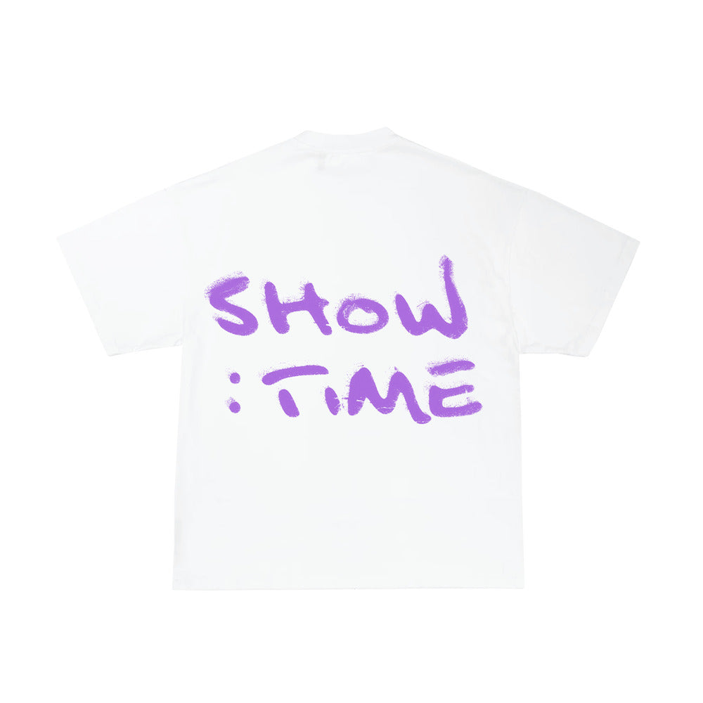 MAUVE SHOWTIME SHIRT - BRIGHT WHITE