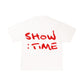 RED SHOWTIME SHIRT - VINTAGE WHITE