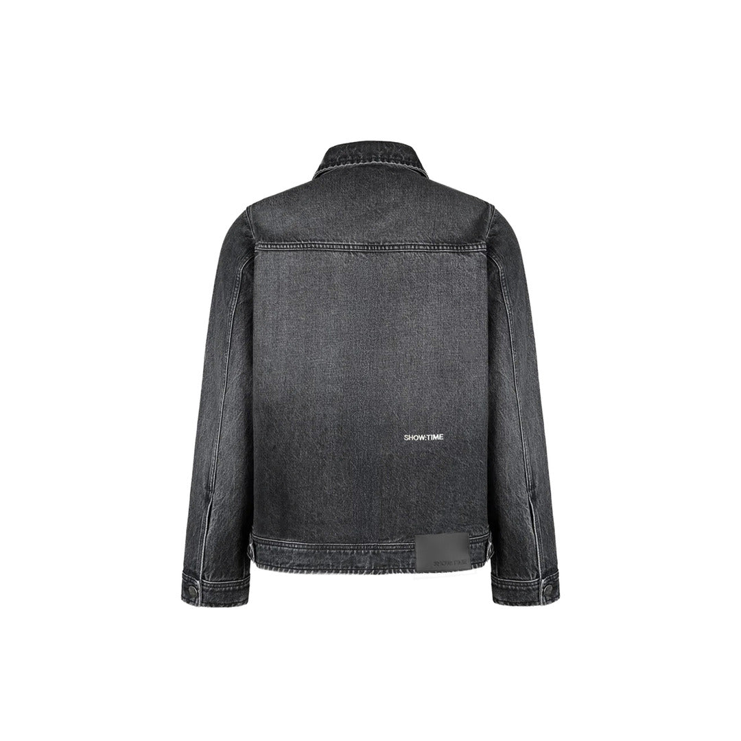 THE FADED JEANS VEST - VINTAGE BLACK