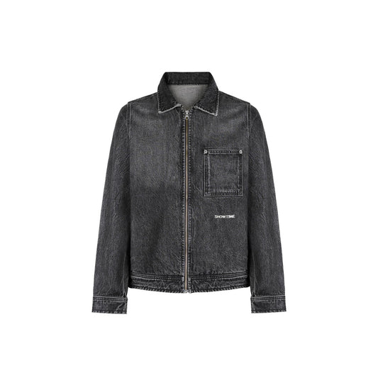 THE FADED JEANS VEST - VINTAGE BLACK