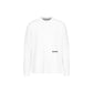 THE WHITE LONGSLEEVE - BLACK EMBROIDERY